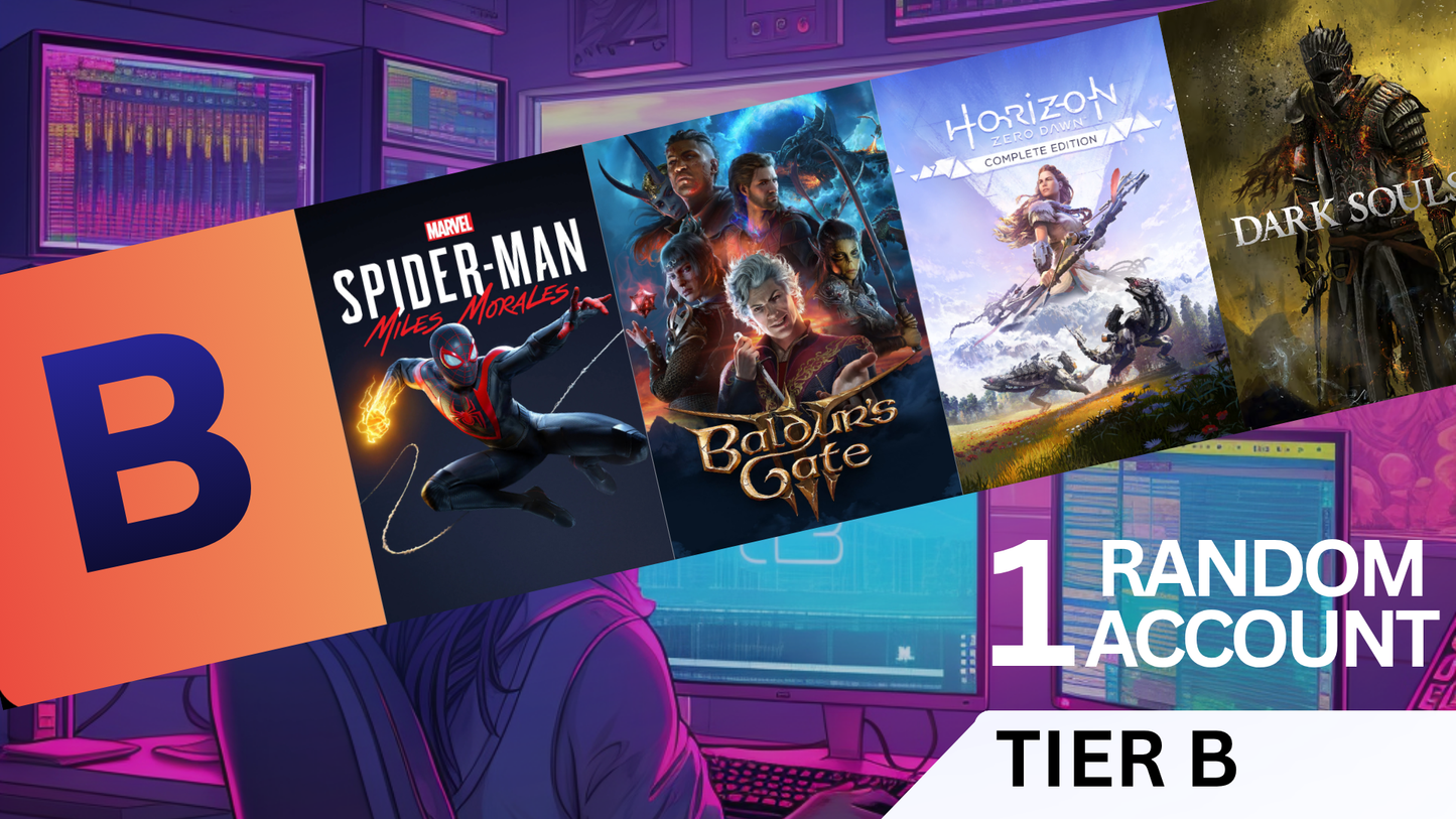 B TIER 1 Random Account (PC) - Steam Account - GLOBAL