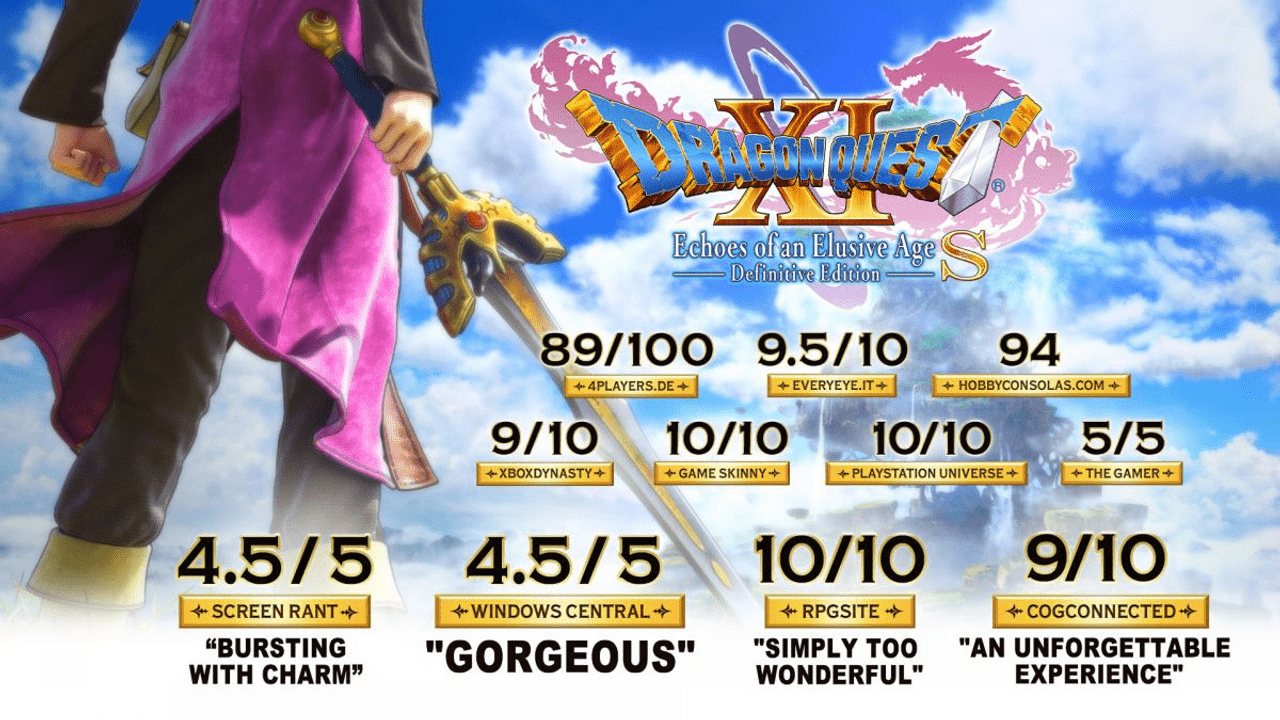 DRAGON QUEST XI S: Echoes of an Elusive Age – Definitive Edition - PC RPG Video Game Steam