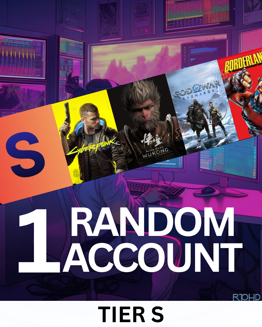 S TIER 1 Random Account (PC) - Steam Account - GLOBAL Video Game Retrograde